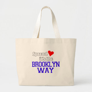 Bolsa Tote Grande Espalhe o amor a maneira de Brooklyn