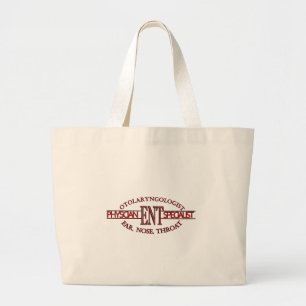 Bolsa Tote Grande ESPECIALISTA EM Otolaringologia Orelha Nose LOGOTI