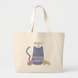 Bolsa Tote Grande Espere um Meow-ment