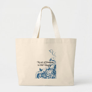 Bolsa Tote Grande espiral da borboleta de bondade