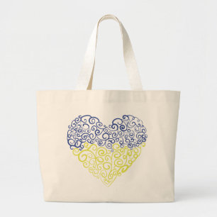 Bolsa Tote Grande Espiral espirra mehandi coração cores da bandeira