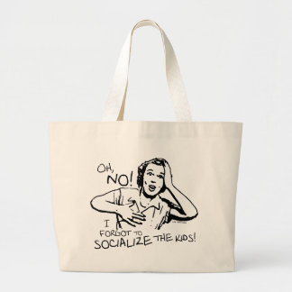 Bolsa Tote Grande Esqueceu a socialização