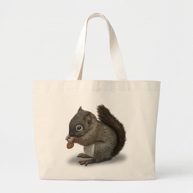 Bolsa Tote Grande Esquilo do bebê (Frente)