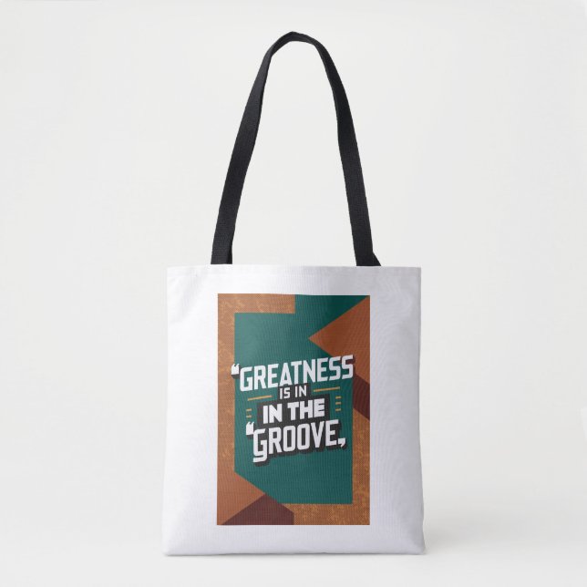 Bolsa Tote Grande está na opção Groove 2 (Frente)