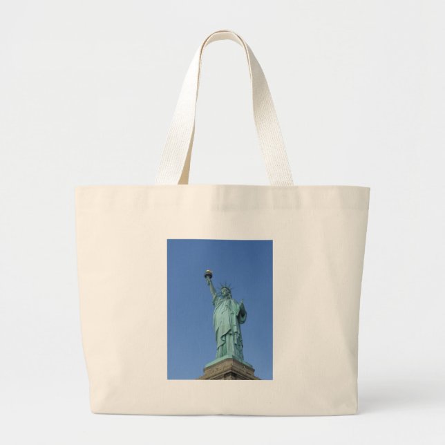 Bolsa Tote Grande Estátua da Liberdade (Frente)