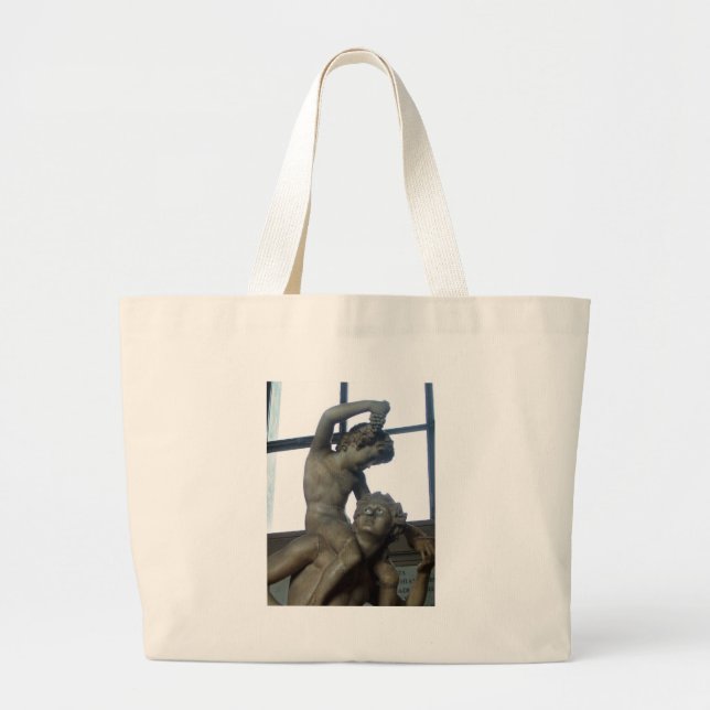 Bolsa Tote Grande Estátua de Baco no Vaticano (Frente)