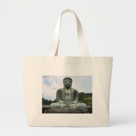 Bolsa Tote Grande Estátua de Buda Budismo