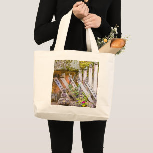 Bolsa Tote Grande estátuas de Buda no templo Senko-ji