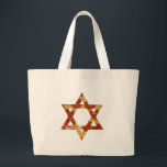 Bolsa Tote Grande estrela de pizza de david<br><div class="desc">"Estrela de pizza de david ", interfé, "inter-fé""estrela de david""feliz hanukkah""chanukah jedesejo"Hanukkah, canukah, chanukah, chanukah, chanukkah, hannuka "feriados de judeu""pizza chanukah" , pizza,  pizza de pepperoni,  canuka,  brew,  jew,  judaica,  judaism, ,  pizza canuka,  pizza canukah,  pizza chanukkah,  pizza hannuka,  pizza hannukah, </div>