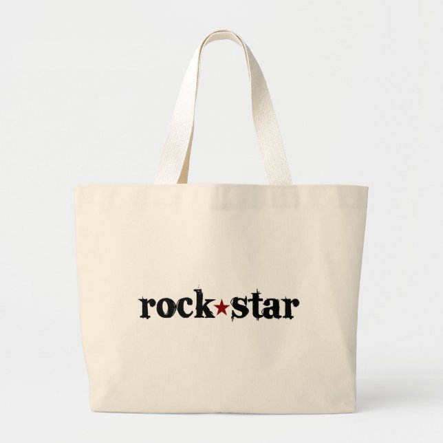 Bolsa Tote Grande Estrela do rock (Frente)