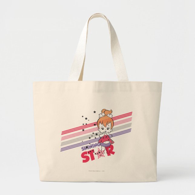 Bolsa Tote Grande Estrelas brilhantes do PEBBLES™ (Frente)