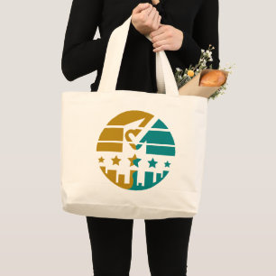 Bolsa Tote Grande Estrelas de Aprovação - Uma Perspectiva Moderna