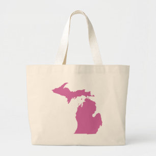 Bolsa Tote Grande Estrutura do Estado de Michigan