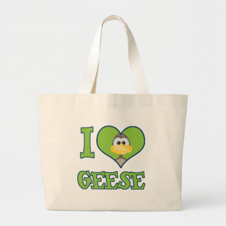 Bolsa Tote Grande Eu adoro gansos