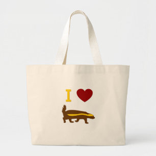 Bolsa Tote Grande Eu Adoro Mel Badger