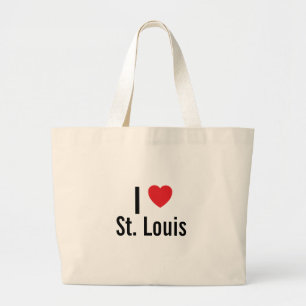 Bolsa Tote Grande Eu adoro Ruas, Louis.