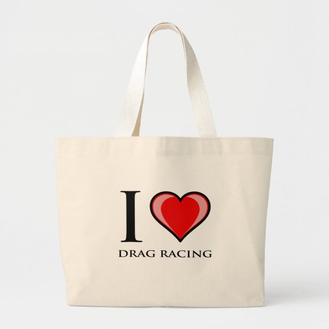 Bolsa Tote Grande Eu amo a competência do arrasto (Frente)