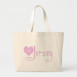 Bolsa Tote Grande Eu amo a menina do jérsei