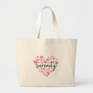 Bolsa Tote Grande Eu amo a Serenidade