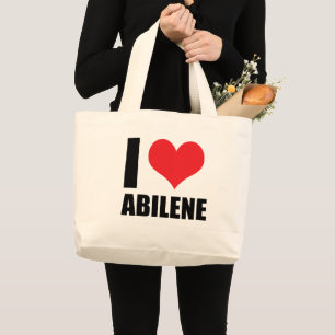 Bolsa Tote Grande Eu amo Abilene