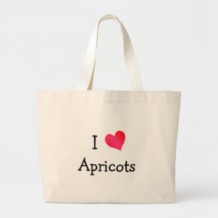 Bolsa Tote Grande Eu amo abricós