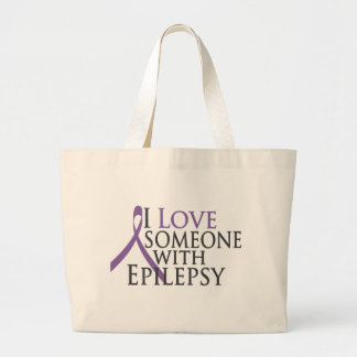 Bolsa Tote Grande eu amo alguém com epilepsia
