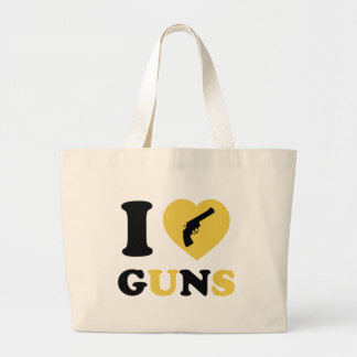 Bolsa Tote Grande Eu amo armas