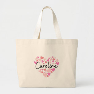 Bolsa Tote Grande Eu amo Caroline