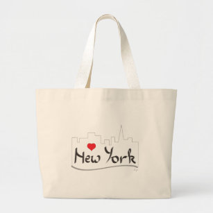 Bolsa Tote Grande Eu amo (coração) New York, New York