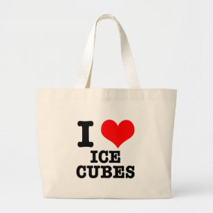 BOLSA TOTE GRANDE EU AMO CUBOS DE GELO