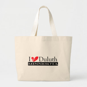 Bolsa Tote Grande Eu Amo Duluth Minnesota