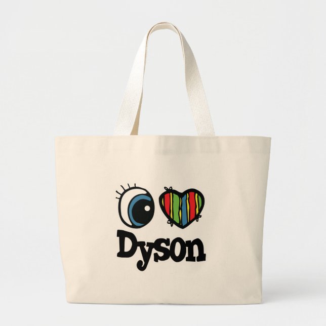 Bolsa Tote Grande Eu Amo Dyson (Frente)