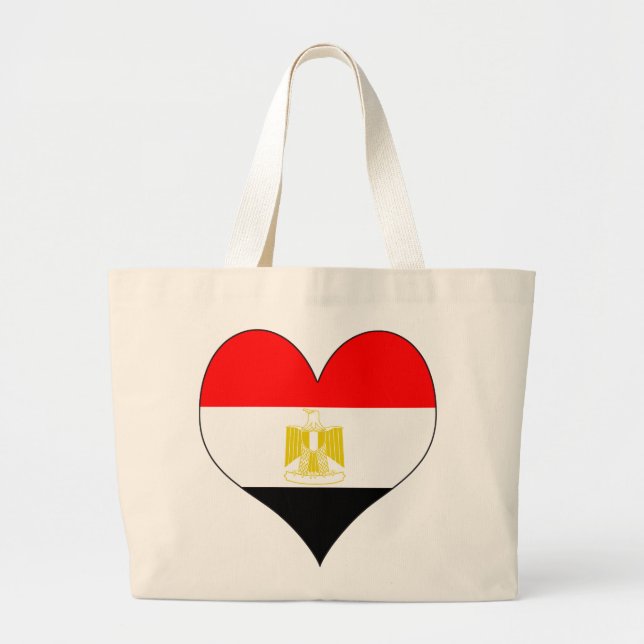 Bolsa Tote Grande Eu amo Egipto (Frente)