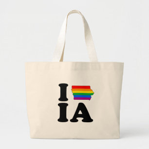 BOLSA TOTE GRANDE EU AMO IOWA ALEGRE