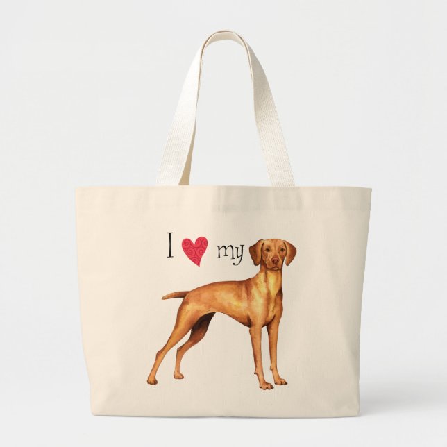 Bolsa Tote Grande Eu amo meu vizinho (Frente)