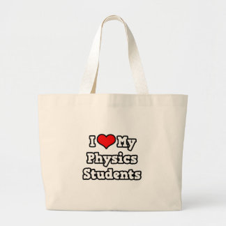 Bolsa Tote Grande Eu Amo Meus Estudantes De Física