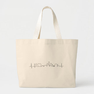 Bolsa Tote Grande Eu amo Milwaukee em um estilo extraordinário do