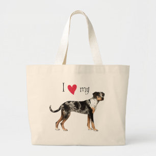 Bolsa Tote Grande Eu amo minha Catahoula