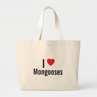 Bolsa Tote Grande Eu amo mongooses