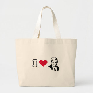 Bolsa Tote Grande Eu amo Newt Gingrich