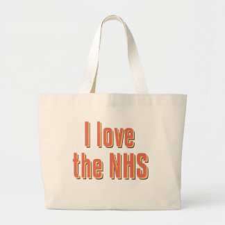 Bolsa Tote Grande Eu amo NHS
