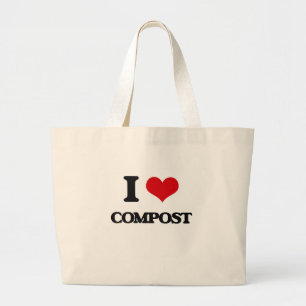 Bolsa Tote Grande Eu amo o adubo
