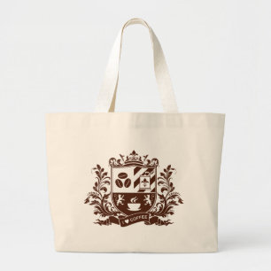Bolsa Tote Grande Eu amo o café