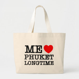BOLSA TOTE GRANDE EU AMO O FUKET LONGTIME