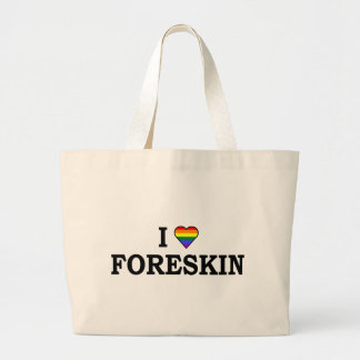 Bolsa Tote Grande Eu amo o prepúcio