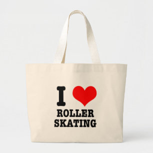 BOLSA TOTE GRANDE EU AMO PATINAÇÃO SOBRE RODAS