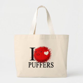 Bolsa Tote Grande Eu amo sacolas dos sopradores