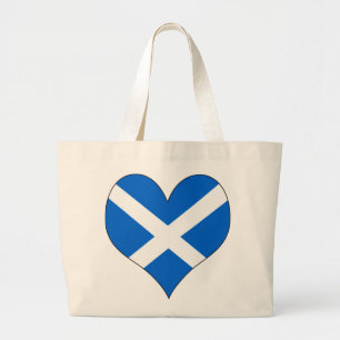 Bolsa Tote Grande Eu amo Scotland