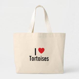 Bolsa Tote Grande Eu amo Tortoises