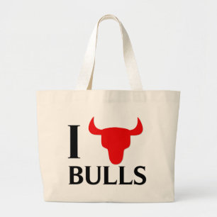 Bolsa Tote Grande Eu amo touros